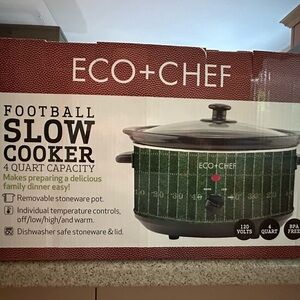Green Football Slow Cooker